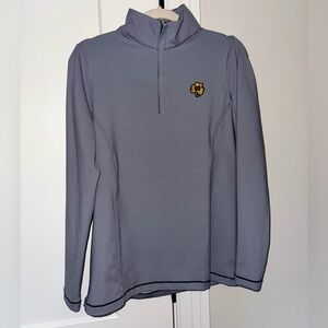 Peter Millar Notre Dame 1/4 Zip. Size M.